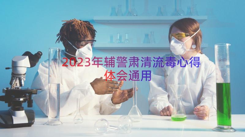 2023年辅警肃清流毒心得体会（通用17篇）