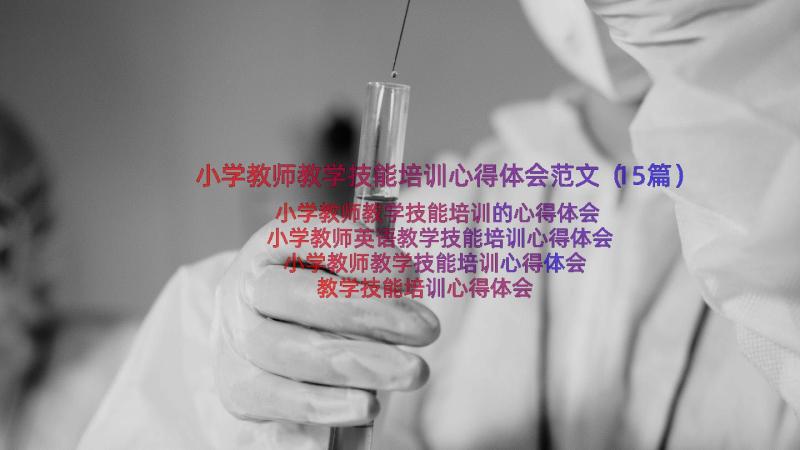 小学教师教学技能培训心得体会范文（15篇）