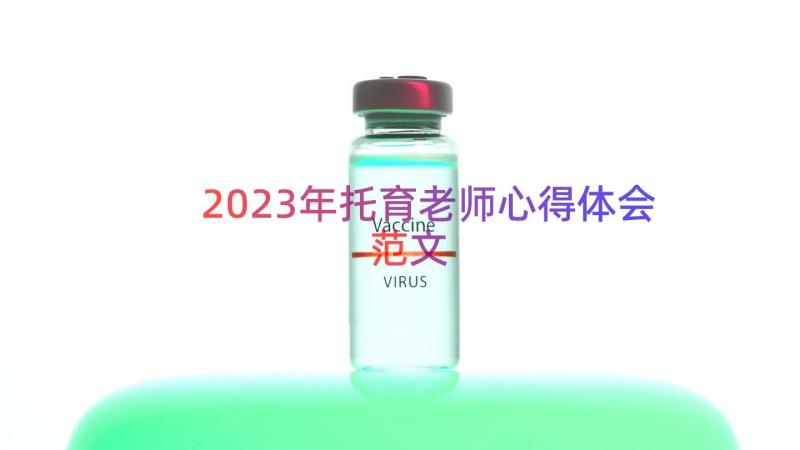 2023年托育老师心得体会范文（16篇）