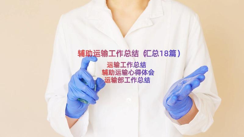 辅助运输工作总结（汇总18篇）