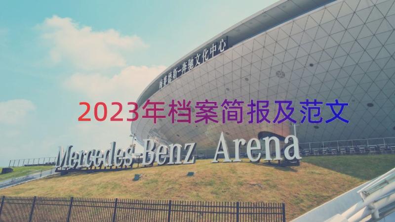 2023年档案简报及范文（15篇）