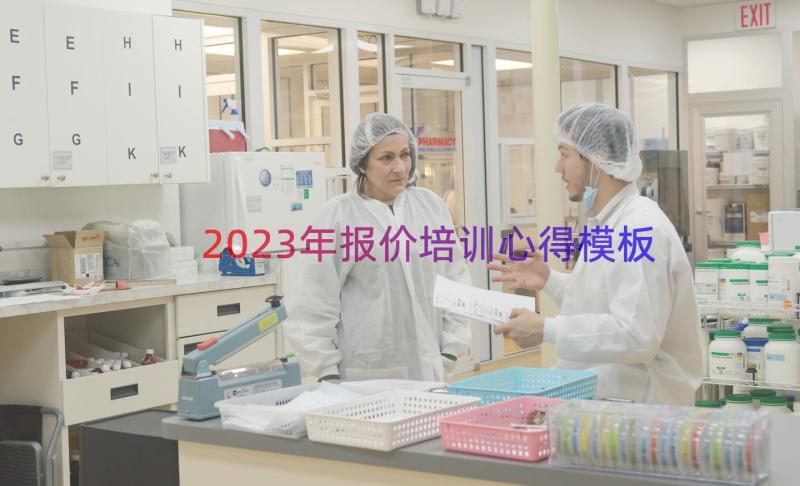 2023年报价培训心得（模板18篇）