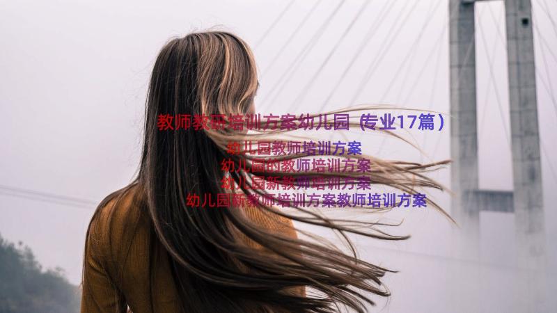 教师教研培训方案幼儿园（专业17篇）