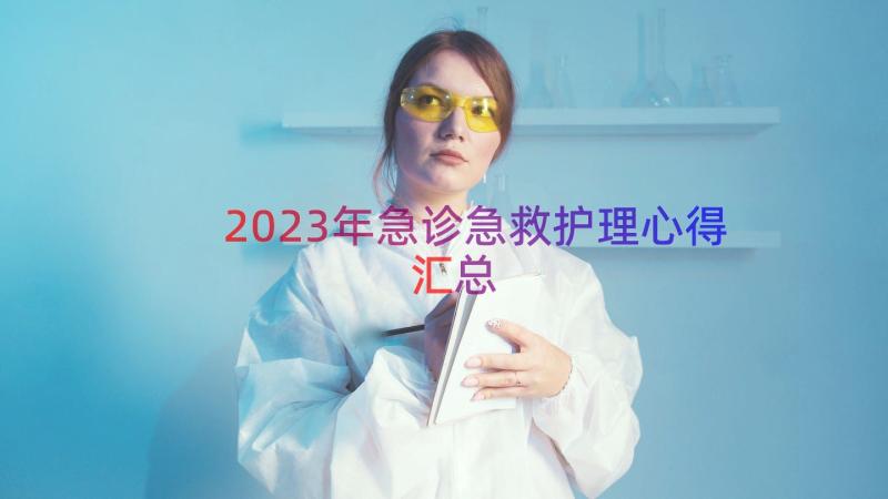 2023年急诊急救护理心得（汇总17篇）