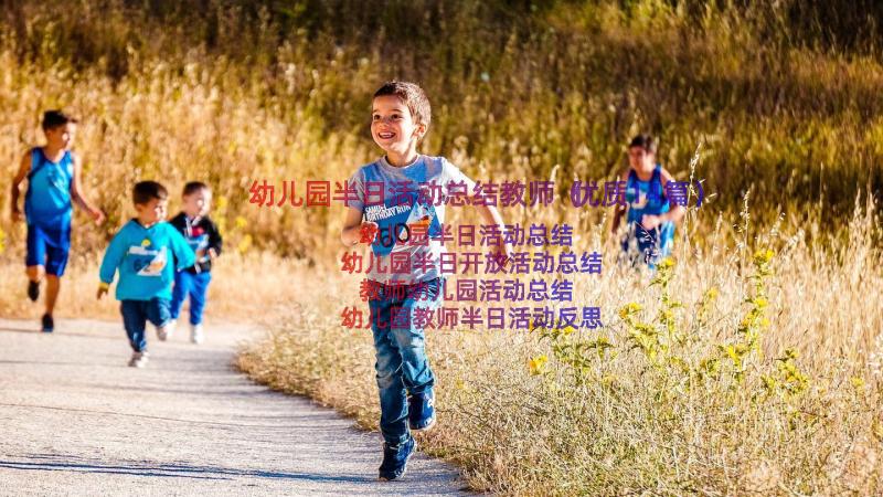 幼儿园半日活动总结教师（优质14篇）