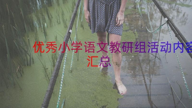 优秀小学语文教研组活动内容（汇总15篇）