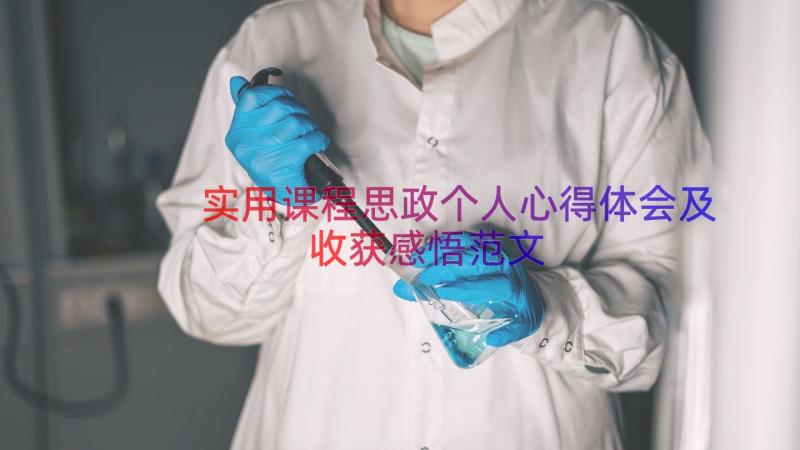 实用课程思政个人心得体会及收获感悟范文（17篇）