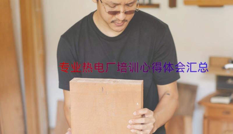 专业热电厂培训心得体会（汇总18篇）