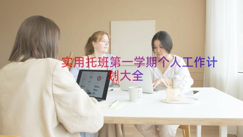 实用托班第一学期个人工作计划大全（15篇）