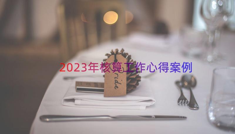 2023年核算工作心得（案例12篇）