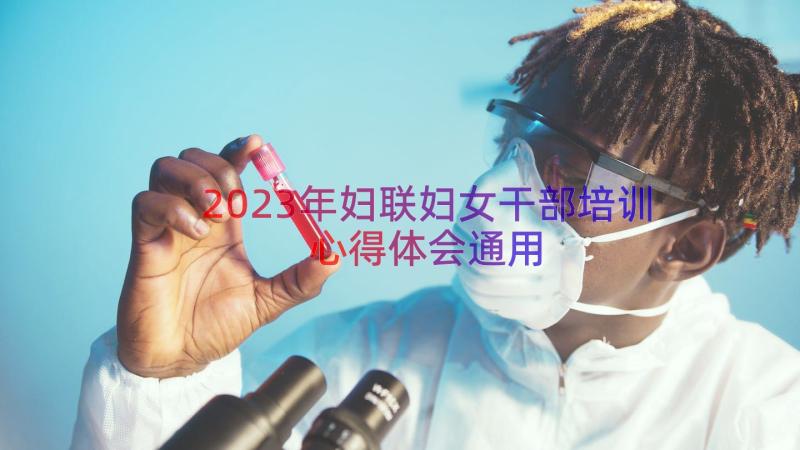 2023年妇联妇女干部培训心得体会（通用13篇）