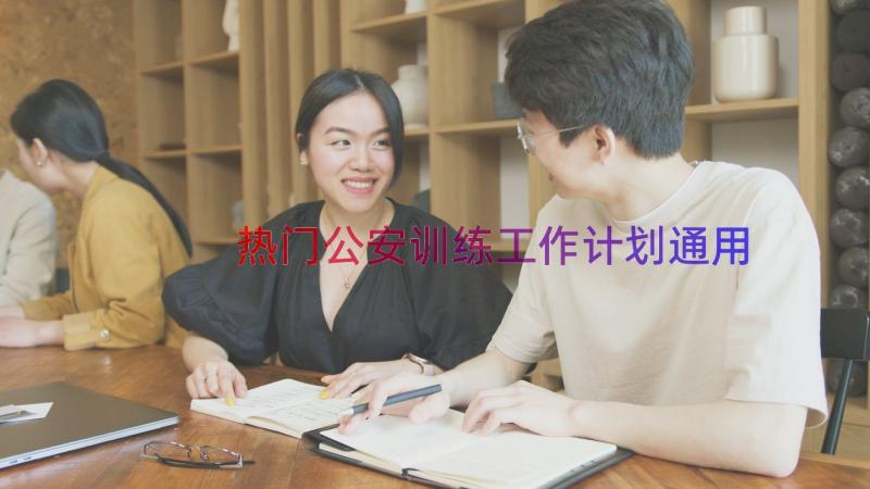 热门公安训练工作计划（通用16篇）