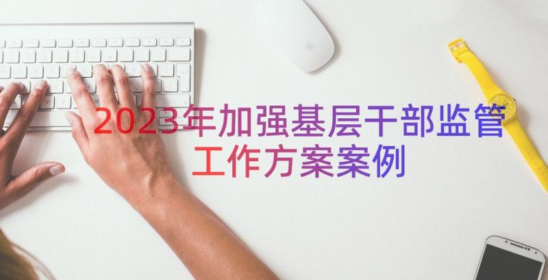 2023年加强基层干部监管工作方案（案例18篇）