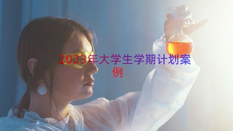 2023年大学生学期计划（案例20篇）