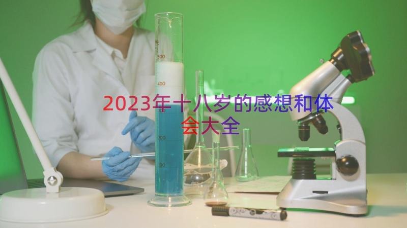 2023年十八岁的感想和体会大全（17篇）