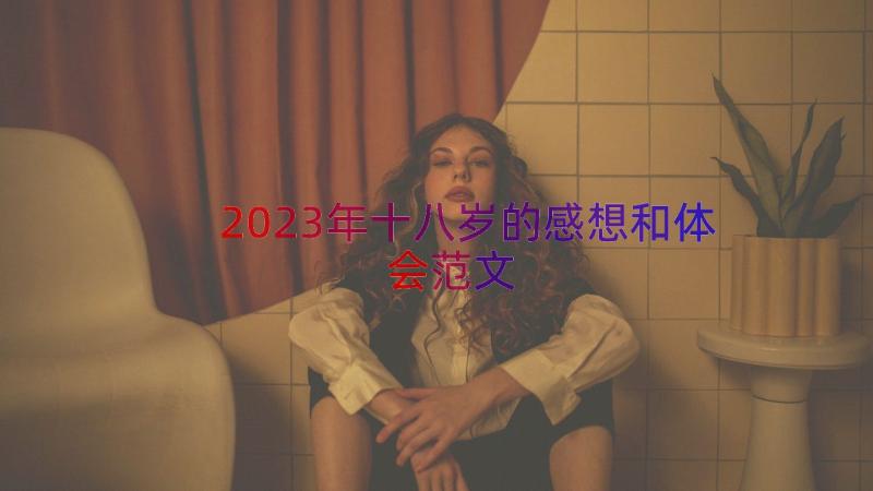 2023年十八岁的感想和体会范文（14篇）