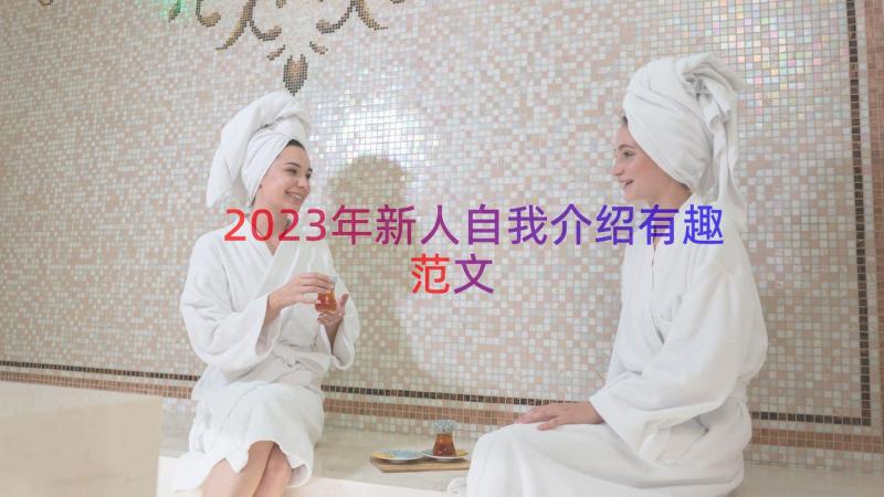 2023年新人自我介绍有趣范文（14篇）