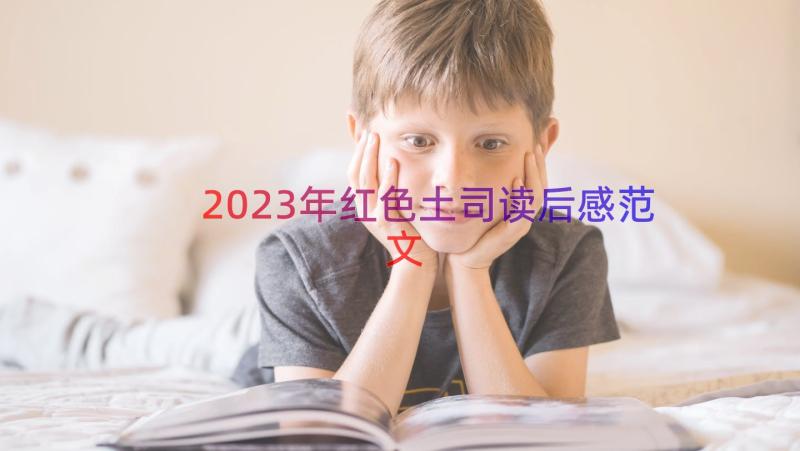 2023年红色土司读后感范文（14篇）