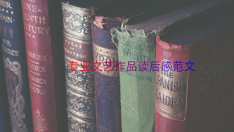 专业文艺作品读后感范文（15篇）