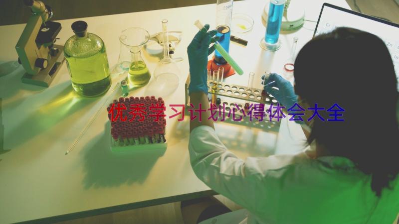 优秀学习计划心得体会大全（14篇）