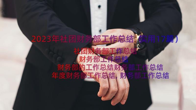 2023年社团财务部工作总结（实用17篇）