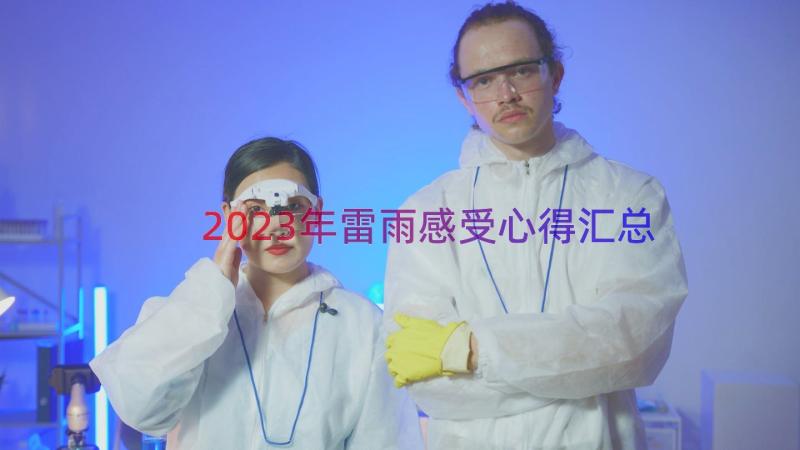 2023年雷雨感受心得（汇总16篇）