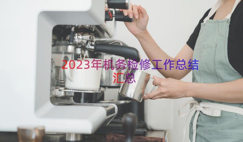 2023年机务检修工作总结（汇总17篇）