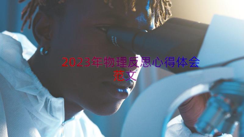 2023年物理反思心得体会范文（12篇）