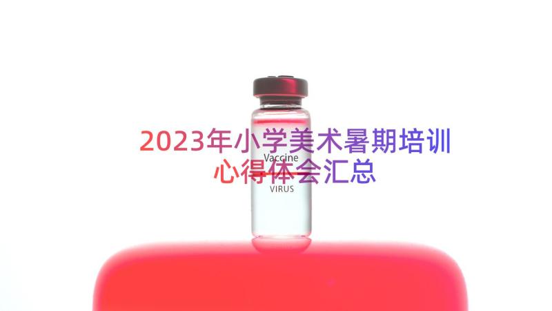 2023年小学美术暑期培训心得体会（汇总12篇）