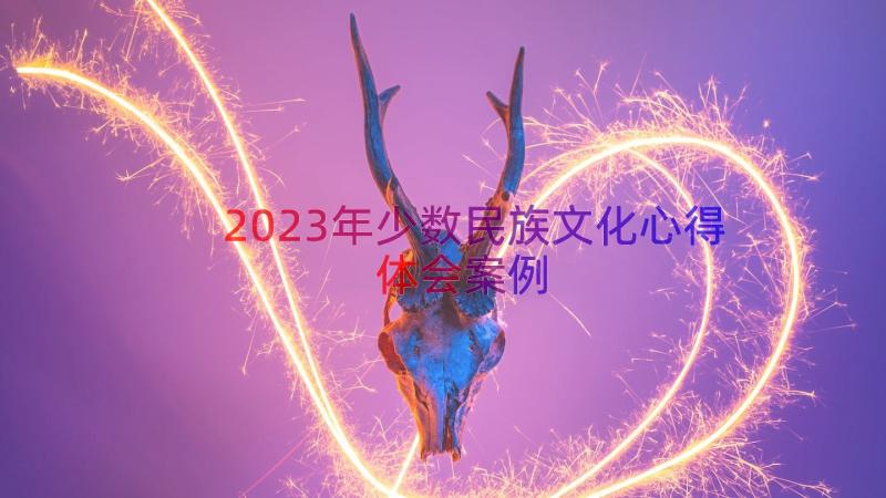 2023年少数民族文化心得体会（案例13篇）