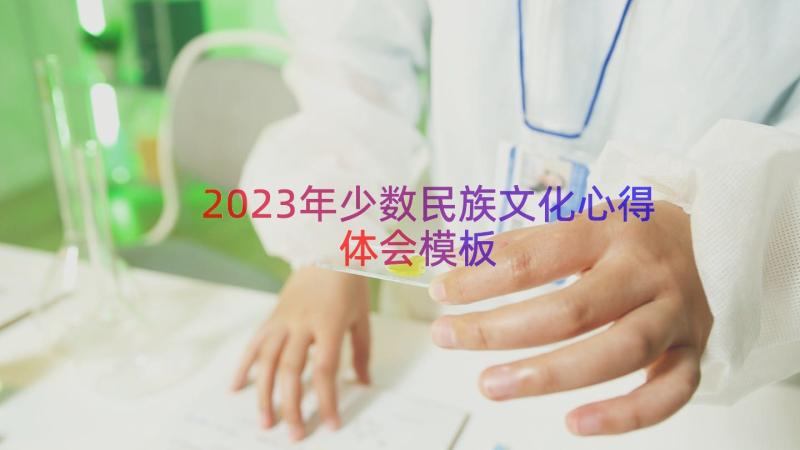 2023年少数民族文化心得体会（模板14篇）