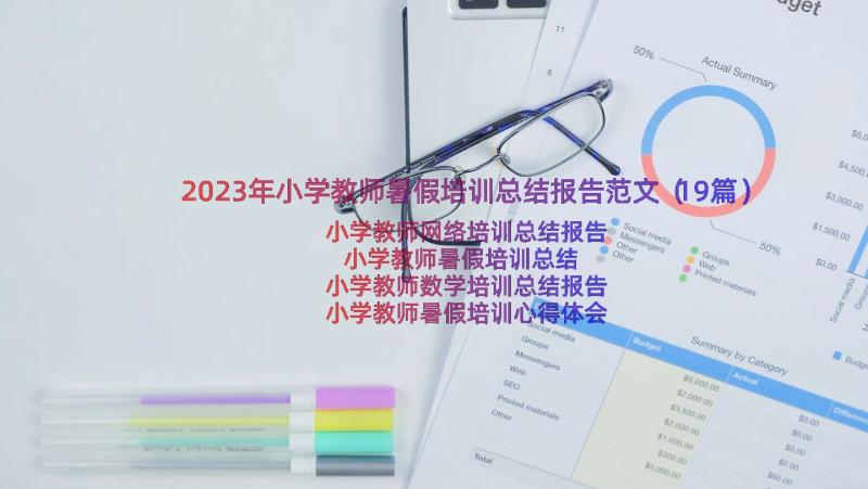 2023年小学教师暑假培训总结报告范文（19篇）