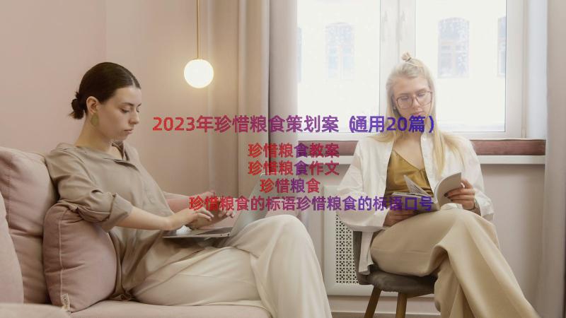 2023年珍惜粮食策划案（通用20篇）