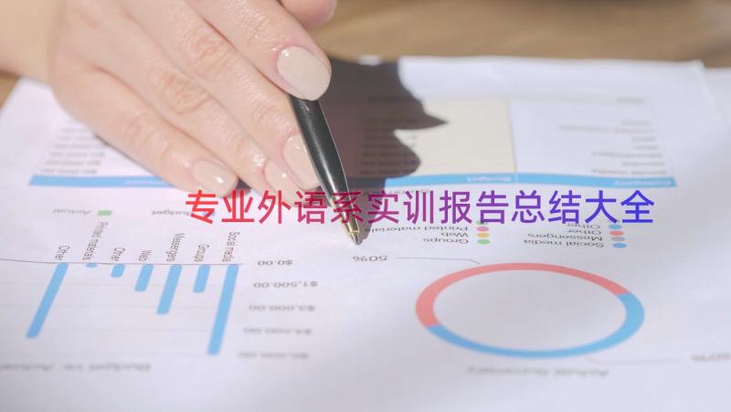 专业外语系实训报告总结大全（16篇）