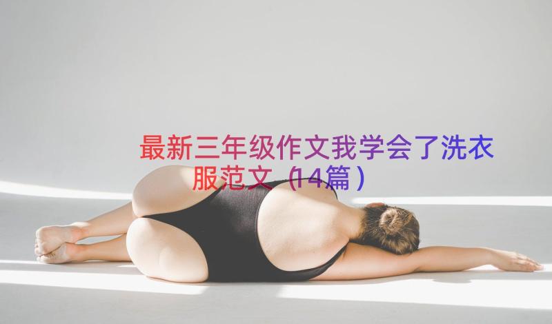 最新三年级作文我学会了洗衣服范文（14篇）