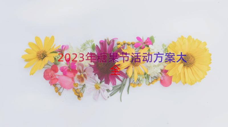 2023年糖果节活动方案大全（16篇）