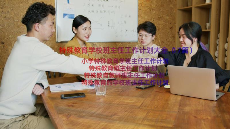 特殊教育学校班主任工作计划大全（17篇）