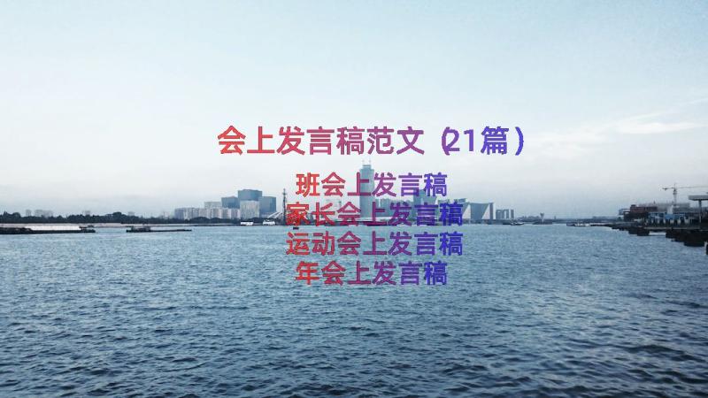 会上发言稿范文（21篇）