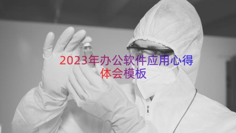 2023年办公软件应用心得体会（模板13篇）