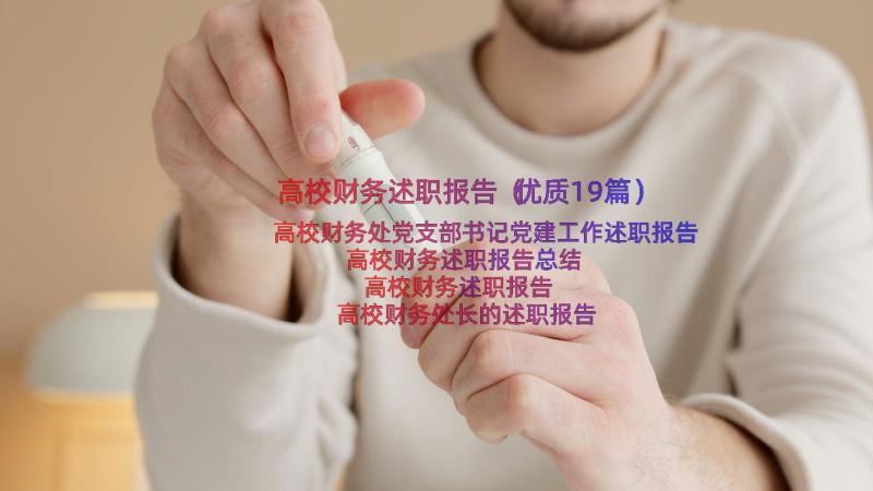 高校财务述职报告（优质19篇）