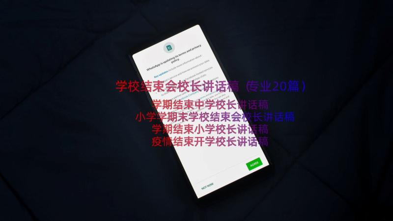 学校结束会校长讲话稿（专业20篇）