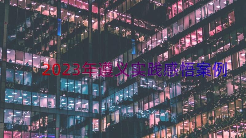 2023年遵义实践感悟（案例13篇）