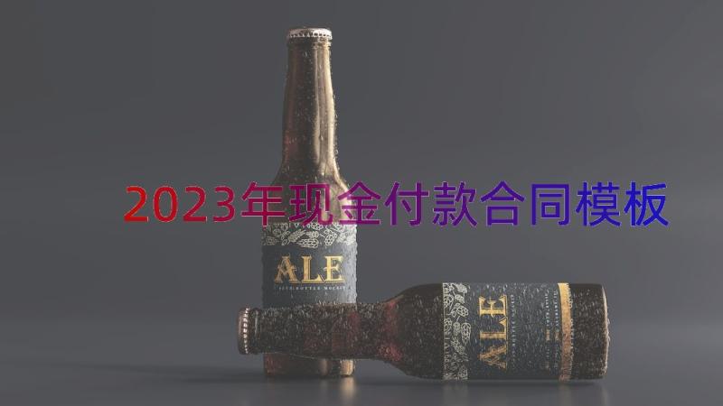 2023年现金付款合同（模板15篇）