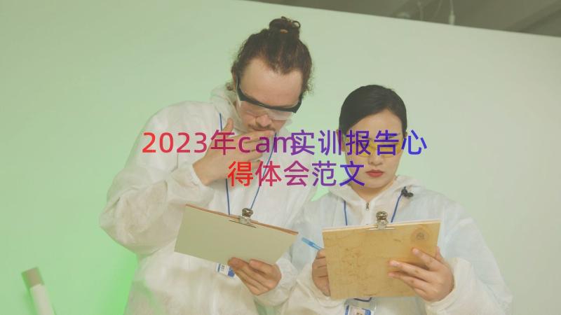 2023年cam实训报告心得体会范文（14篇）