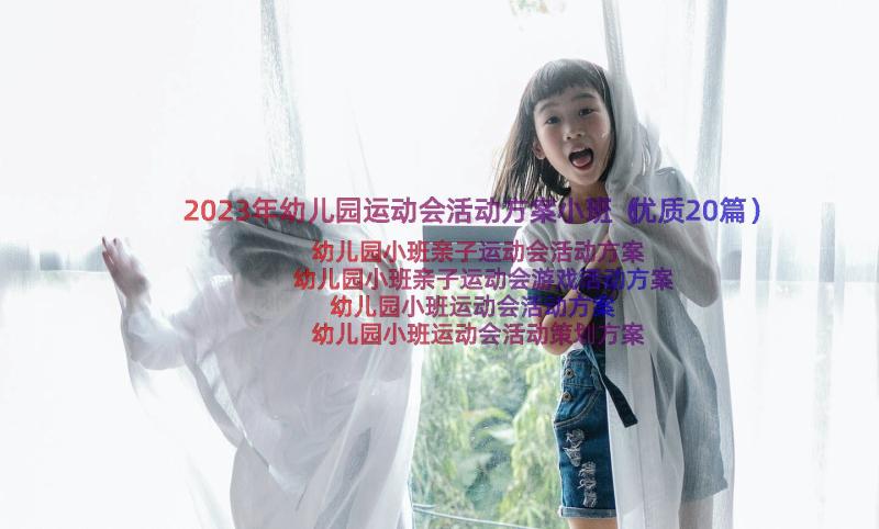 2023年幼儿园运动会活动方案小班（优质20篇）