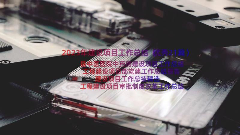 2023年建设项目工作总结（优秀21篇）