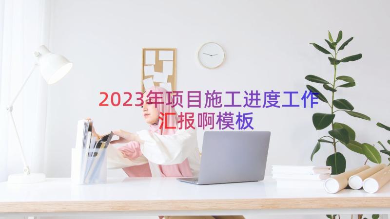 2023年项目施工进度工作汇报啊（模板13篇）