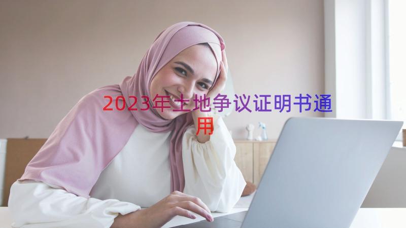 2023年土地争议证明书（通用16篇）