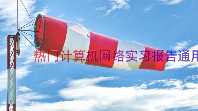 热门计算机网络实习报告（通用17篇）