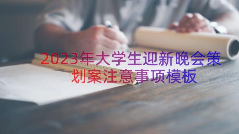 2023年大学生迎新晚会策划案注意事项（模板16篇）